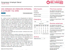 Tablet Screenshot of congresosvinaloposalud.com